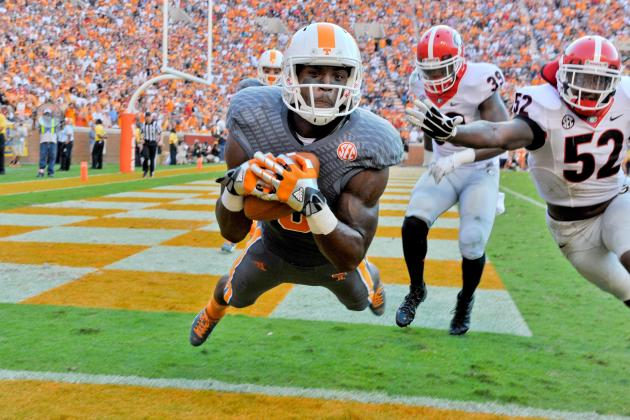UT WR Marquez North (Photo Courtesy of Jim Brown/USA TODAY Sports)